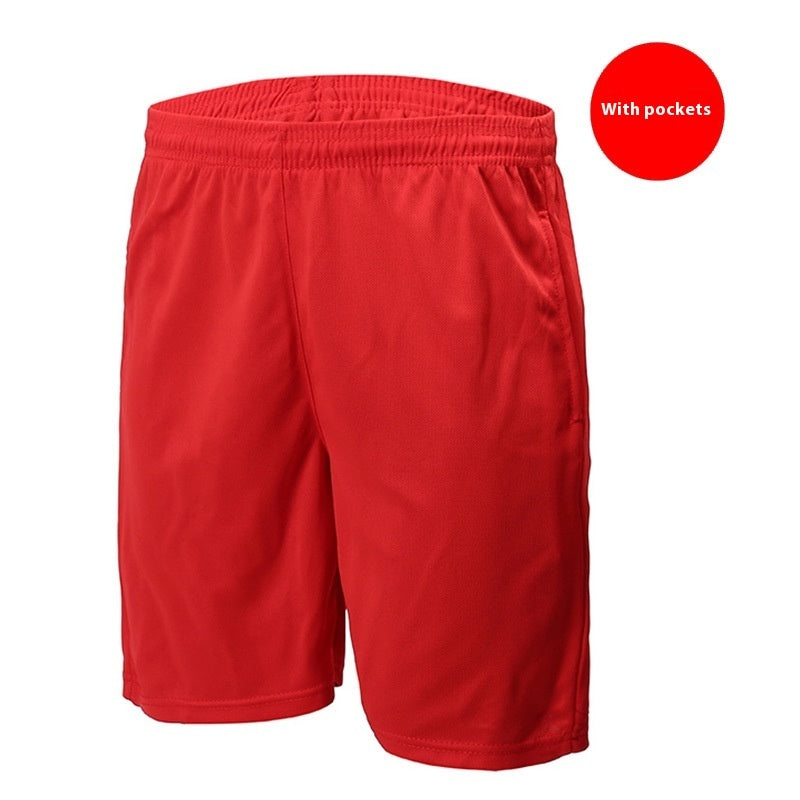 Football Pants Sports Shorts Men's Fitness Breathable Cropped Casual Pants