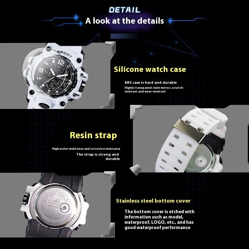 Rugged Boys’ Sports Digital Watch – Shockproof & Waterproof Design for Teens