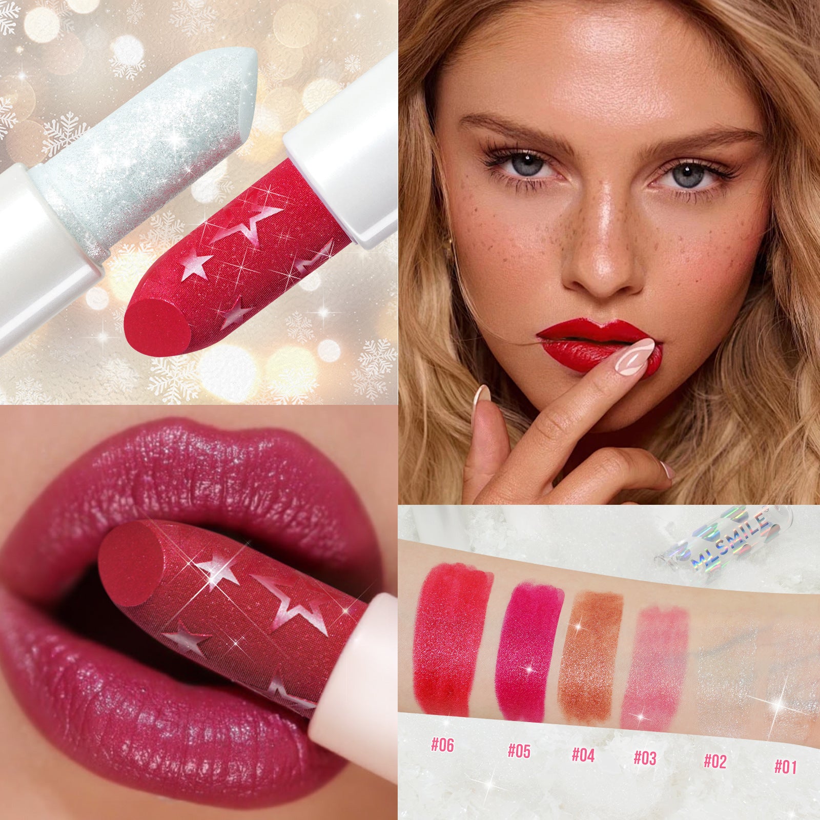 Pearlescent Lipstick Lip Glaze Double Package Suit