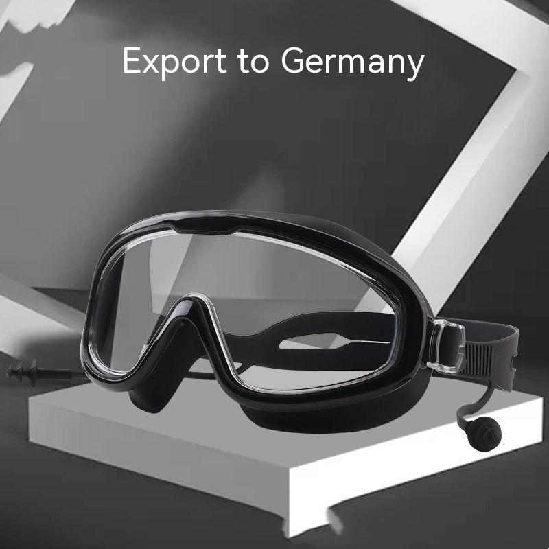 Swimming Goggles Large Frame Waterproof Anti-fog HD Glasses Equipment Men And Women Swimming Goggles