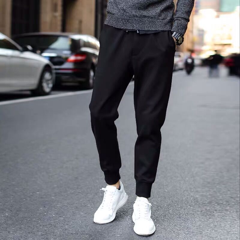 Pants Men's Thin Ice Silk Trousers Casual Trousers Straight Draping