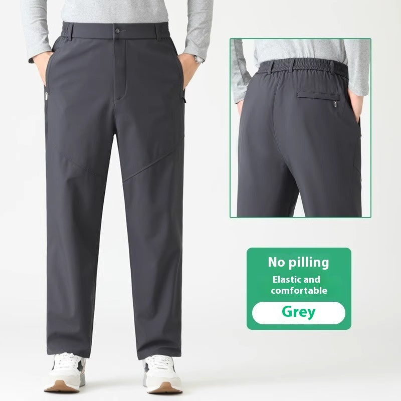 Elastic Waist Middle-aged Men's Casual Pants
