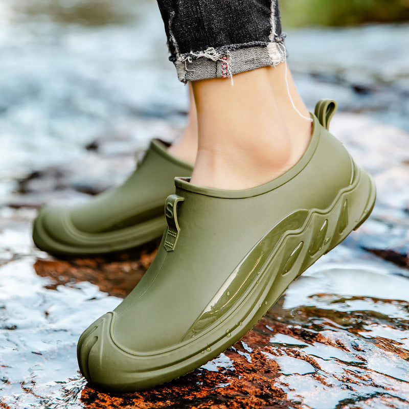 Fashion Personality New Rain Boots Short Men's