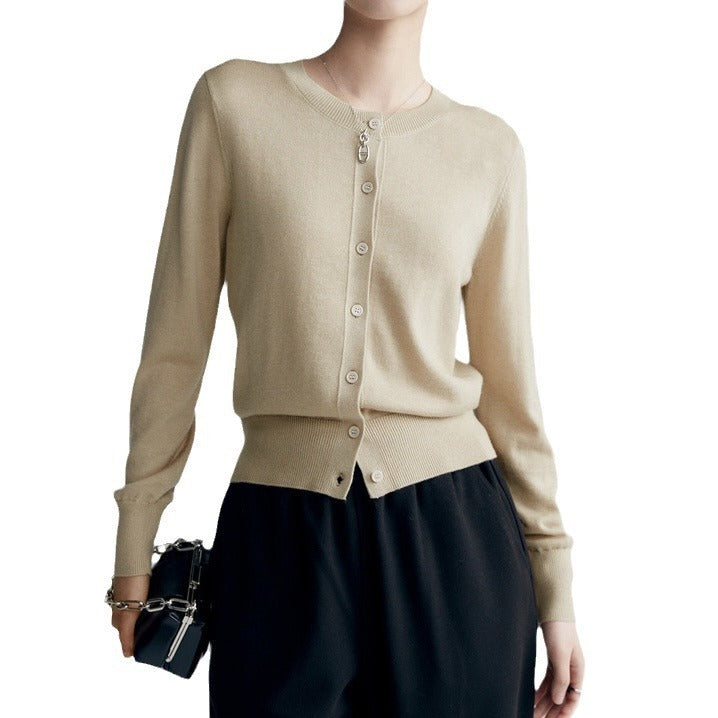 Spring And Autumn Fashion Temperament Wild Thin Bottoming Top For Women