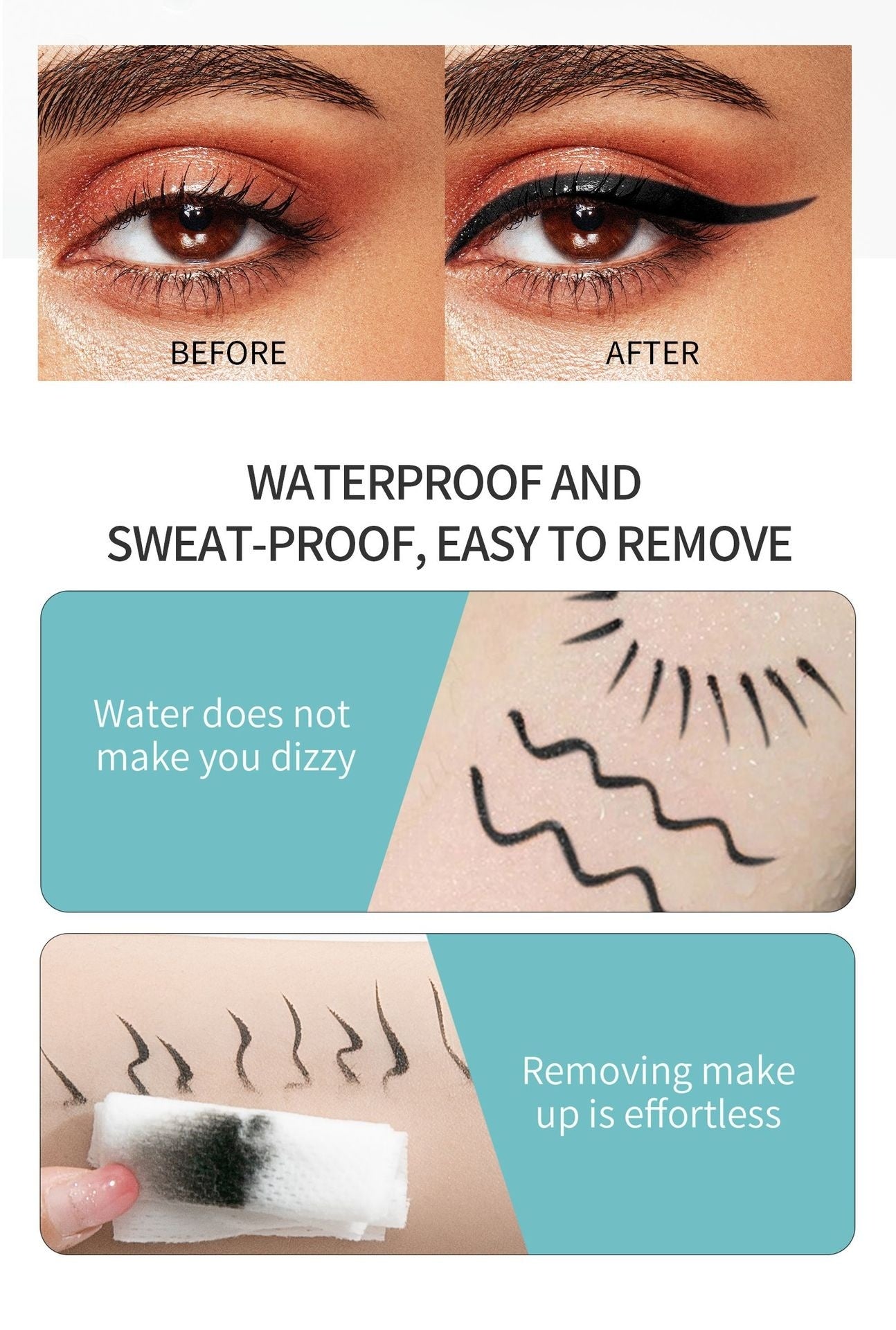 Waterproof And Oil-proof Not Smudge Liquid Eyeliner