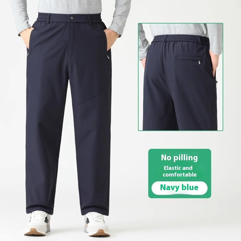 Elastic Waist Middle-aged Men's Casual Pants