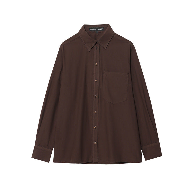 Women's Pocket Poplin Shirt
