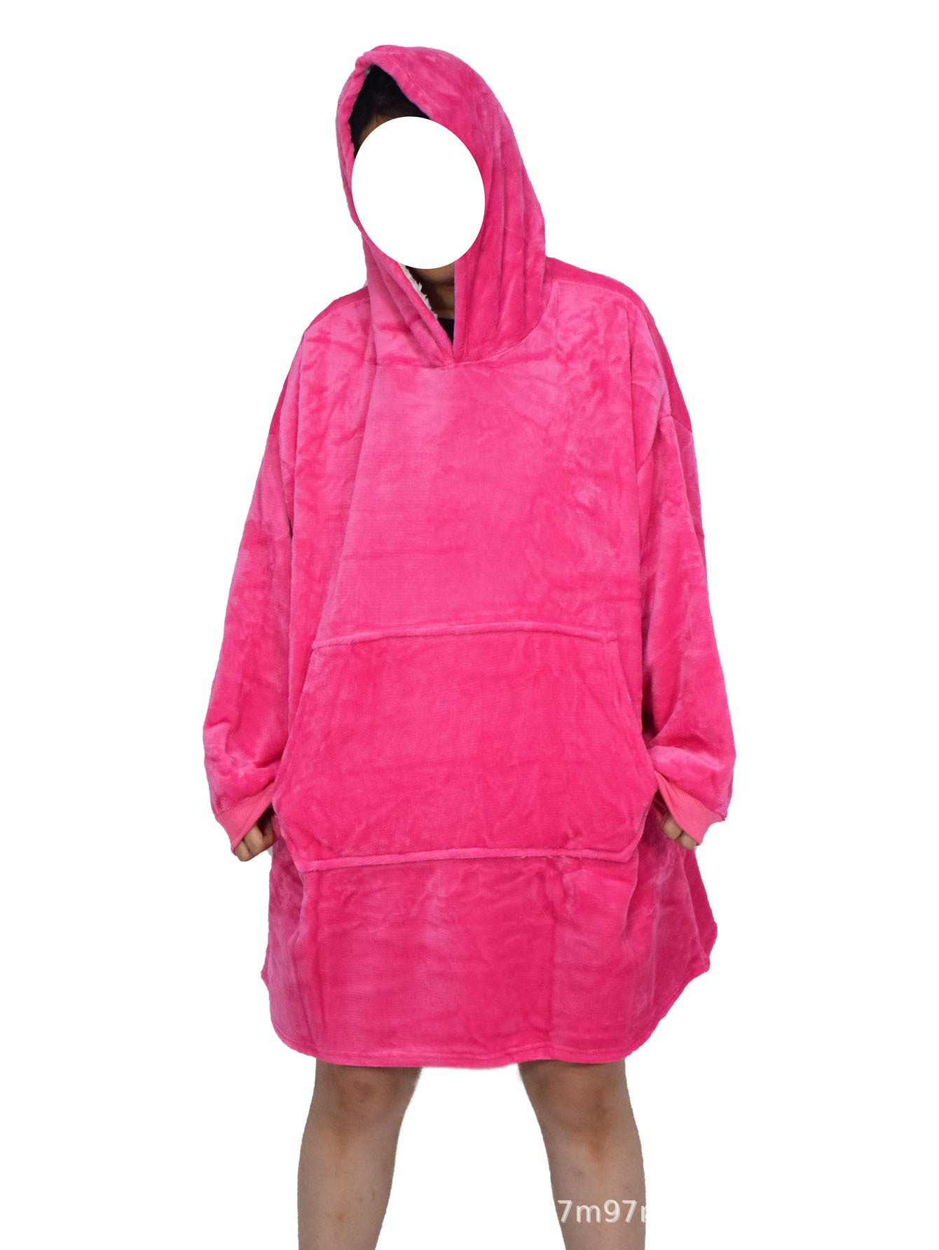 750g Home Fleece Hooded Nightgown Sweater
